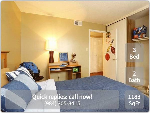 Quality 3 bed, 2 bath with the amenities you desire! 1183 Sq Feet! 1