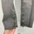 CAbi Women's Size 4 Gray Pewter Ankle Moto Zip Slim Denim Jeans #635 3 thumbnail