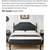 Title: Queen Solid Wood Bed Frame – Black (Brand New, Needs Small Repair)
 2 thumbnail