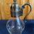 Beautiful Vintage Silver Plated Glass Coffee or Tea Carafe Pot with Warmer Stand 6 thumbnail