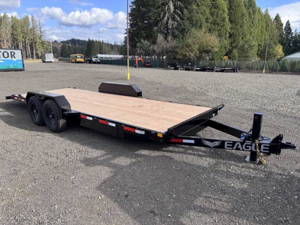 Eagle Tilt Trailer 14K - 20' Deck - Heavy Duty Equipment or Car 1