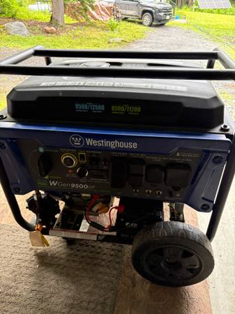 The Westinghouse Portable Generator with 12,500 peak watts an 1