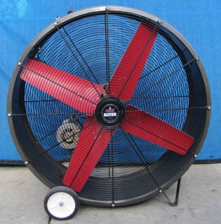 Triangle Engineering SPL4223 Heat Buster Portable Barrel 42" Fan Blowe 1