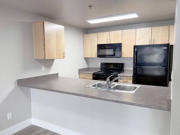 Spacious! Cohesive layout, 2BR apt, Modern kitchen, Open loft bedroom 1