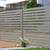 METAL Horizontal Slat FENCE PANEL Black 20 thumbnail