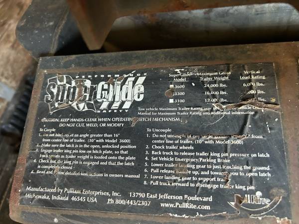 Superglide gooseneck hitch 1