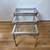 Maison Jansen Chrome & Brass Glass Nesting Tables-$500 (Emeryville) 1 thumbnail