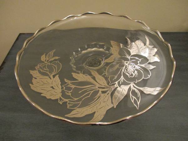 Crystal Cake/Candy Serving Plate 1