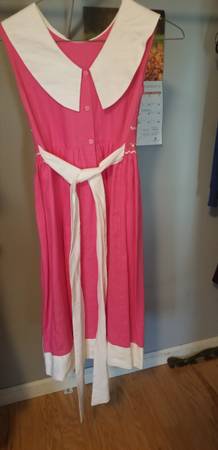Anavini hand smocked dress 100% linen - $70 (Warners)63443956195075123