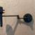 QUALITY WALL FIXTURE - WITH LAMP  SHADE - SWILVELS 2 thumbnail