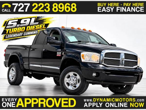 2007 Dodge Ram 3500 Quad Cab Laramie Pickup 4D 6 1/4 ft CALL OR TEXT TODAY! 1