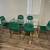 Green gold velvet glass dining set 1 thumbnail