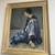 Portrait Woman Seated Blue Dress Signed 2 thumbnail