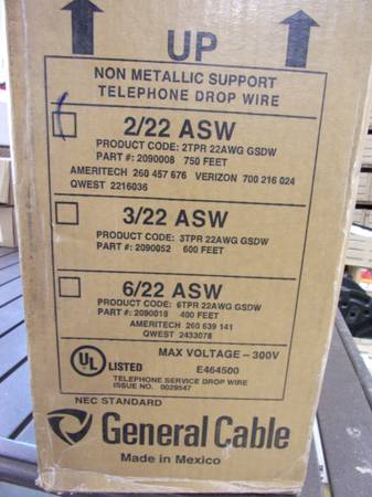 General Cable 2/22 ASW #2090008 - 750ft 1