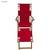BRAND NEW! Portable Wood Red Lounge Chair with Removable Leg Rest 3 thumbnail