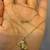 Yellow Gold Necklace with Cute Cat Pendant 11 thumbnail