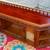 COCKTAIL coffee TABLE Ornate Wood Storage Cabinet Vintage Furniture 2 thumbnail
