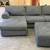 *Free Delivery* Sectional Couch with Matching Ottoman Gray 2 thumbnail