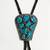 VTG Signed Navajo Handmade 9 Turquoise Stones Sterling Silver Bolo Tie 3 thumbnail
