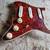 Loaded celluloid Strat pickguard G.M. Premium Alnico V pickups 1 thumbnail