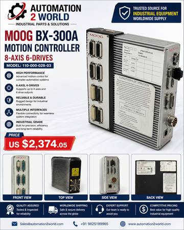 MOOG BX-300A Motion Controller 110-000-028-03 – 8-Axis / 6-Drives 1