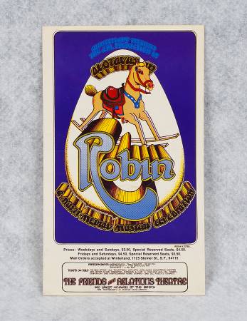 Original 1972 Randy Tuten ROBIN Musical Celebration S.F. Handbill 1