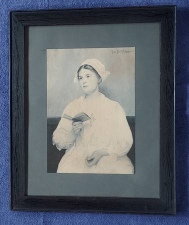 Framed Antique Lithograph 1