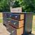 Solid wood Ethan Allen Dresser in Midnight Blue color with gold hardware and wal 4 thumbnail