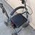 4 Wheel Rolling Walker Nova Zoom 20" Blue Seat Storage 2 thumbnail