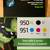 HP PRINTER INK CARTRIDGES for 950 XL & 951-UNUSED-NEW 1 thumbnail