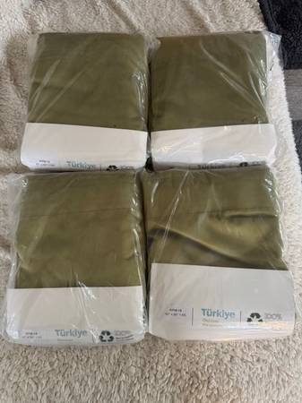 NEW Matte Velvet 52" wide x 95" long Decorative Double Panel Curtains 1