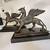TWO GORGEOUS HEAVY AND MAJESTIC GRIFFIN STATUES VINTAGE GARGOYLES 5 thumbnail