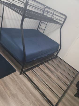 Twin over full metal bunk bed 1