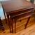 Tables nesting set of 3 tables solid wood mahogany finish vintage 7 thumbnail