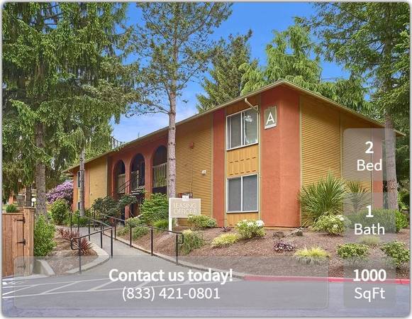 $2,200 / 2br - 1000ft2 - Best spot in Redmond! 2 bed/1 bath. Book a visit! (Redmond)63910194652034121