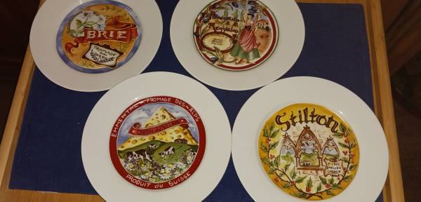 Charming Cheese Plates - Set of 4 1