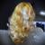 Wig blonde gold long 20" (25' if stretchered) curls glossy highlightin 14 thumbnail