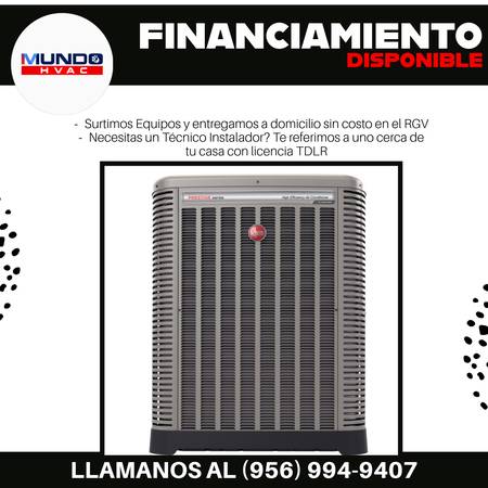 RHEEM AIR CONDITIONER, CENTRAL AIR, AIRE CENTRAL 1