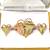 Vintage never worn rare find 14 karat gold earrings with matching gold pin 2 thumbnail