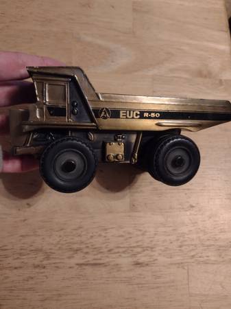 Euclid EUC R-50 Dealer Promotion Cast Brass Alloy Mining Dump Truck 1