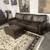Pottery Barn Turner Square Arm Leather Sofa and Ottoman 3 thumbnail