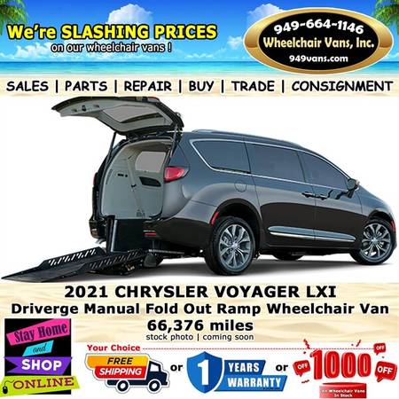 2021 Chrysler Voyager LXI Wheelchair Van    1