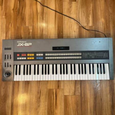 Roland JX-8P Synthesizer 61 keys keyboard Working Confirmed
