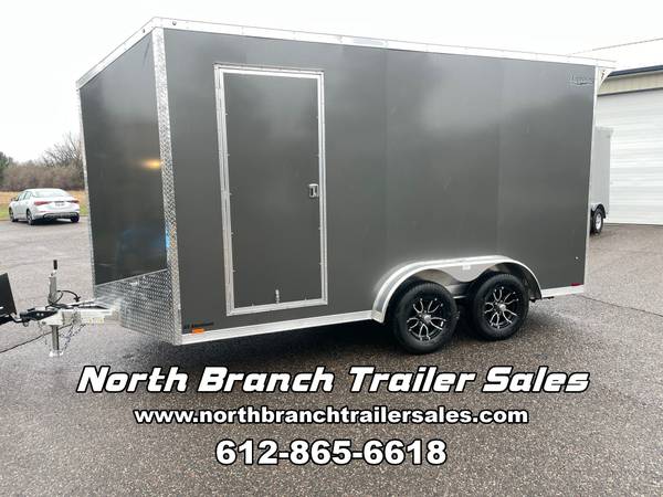 2025 Lightning 7.5 x 14 ft Plus The V Aluminum Enclosed Cargo Trailer. 1