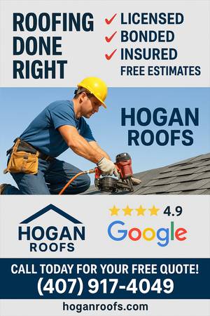 ROOFING DONE RIGHT, ORLANDO'S BEST ROOFING SERVICES - FREE INSPECTIONS 1