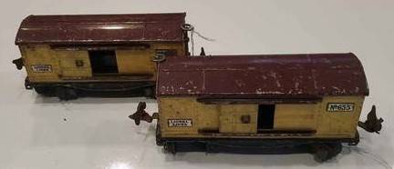 LIONEL #655 CREAM BODY MAROON ROOF BOX CARS $50 EACH 1