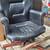 Vintage Black Leather Executive Office Chair – Swivel & Roll – $25 (Le Cente 1 thumbnail