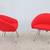 Modern Haworth Collaborate Red Swivel Side Chairs - a Pair Like New 5 thumbnail