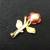 Antique Red Rose Brooch 2 thumbnail