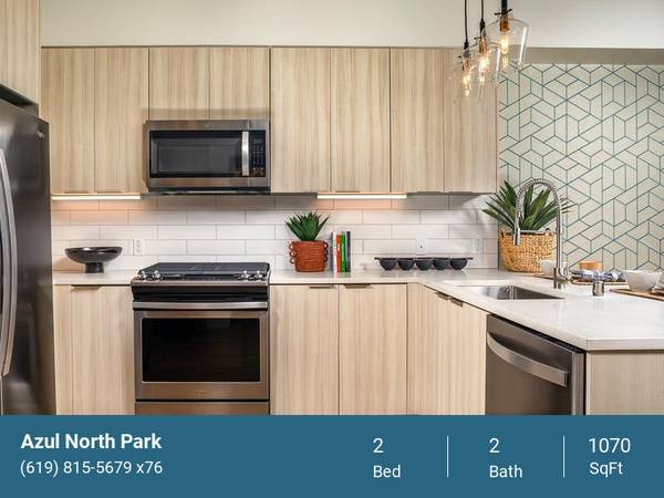 $4,382 / 2br - 1070ft2 - Estacionamiento EV / Estacionamiento Cerrado, Salón Sunset, Absolutamente Imperdible (North Park)63866051203203120